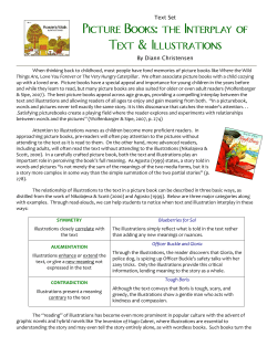 Picture Books: the Interplay of Text &amp; Illustrations Text Set By Diann Christensen
