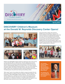 DISCOVERY Children’s Museum at the Donald W. Reynolds Discovery Center Opens!