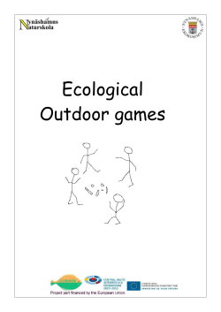 Ecological Outdoor games