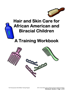 Hair and Skin Care for African American and Biracial Children