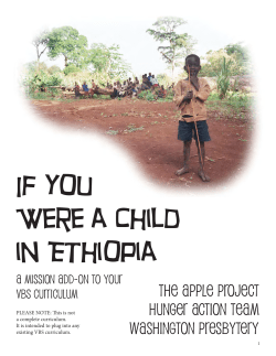 If You Were a Child in Ethiopia The Apple Project