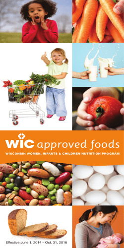 approved foods Effective June 1, 2014 – Oct. 31, 2016