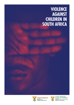VIOLENCE AGAINST CHILDREN IN SOUTH AFRICA