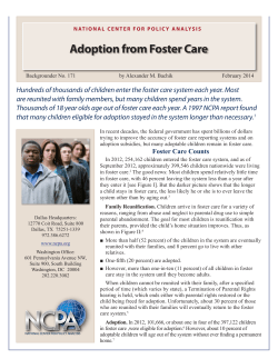 Adoption from Foster Care