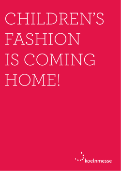 CHILDREN’S FASHION IS COMING HOME!