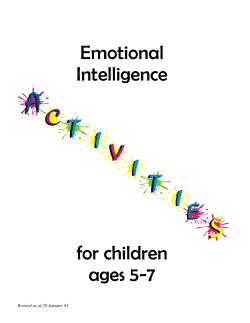 Emotional  for children ages 5-7