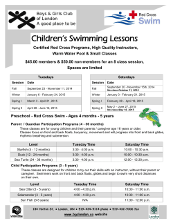 Children’s Swimming Lessons