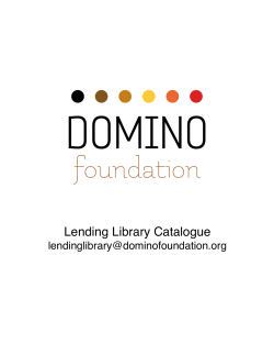 Lending Library Catalogue