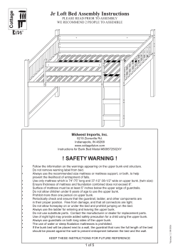 Jr Loft Bed Assembly Instructions Midwest Imports, Inc.