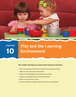 10 Play and the Learning Environment CHAPTER