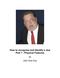 How to recognize and Identify a Jew  by