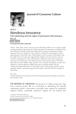 Wondrous Innocence Journal of Consumer Culture the US