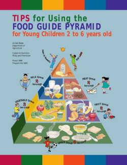 TIPS for Using the FOOD GUIDE PYRAMID