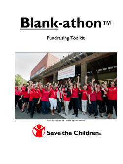 Blank-athon  ™ Fundraising Toolkit