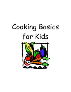 Cooking Basics for Kids