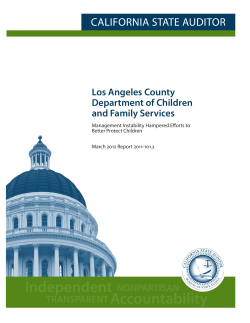 Independent Accountability Los Angeles County Department of Children