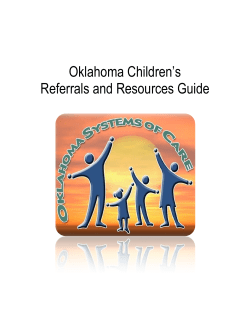 Oklahoma Children’s Referrals and Resources Guide