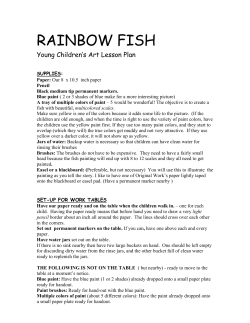 RAINBOW FISH Young Children’s Art Lesson Plan