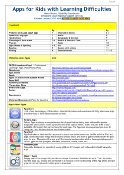 Apps for Kids with Learning Difficulties