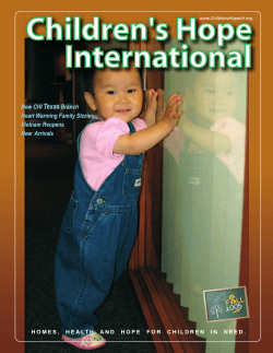 Children's Hope International FALL 2005