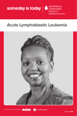 Acute Lymphoblastic Leukemia 2014 Danielle