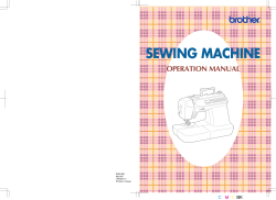 SEWING MACHINE OPERATION MANUAL C