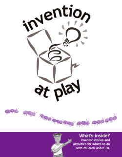 What’s inside? Inventor stories and activities for adults to do