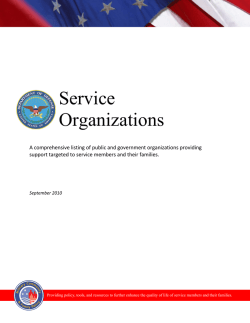 Service Organizations