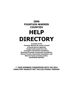 HELP DIRECTORY  2006