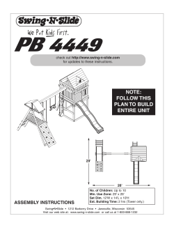 PB 4449 NOTE: FOLLOW THIS PLAN TO BUILD