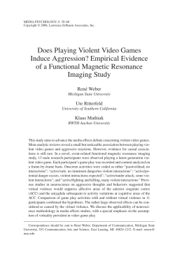 Does Playing Violent Video Games Induce Aggression? Empirical Evidence