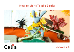 How to Make Tactile Books www.celia.fi