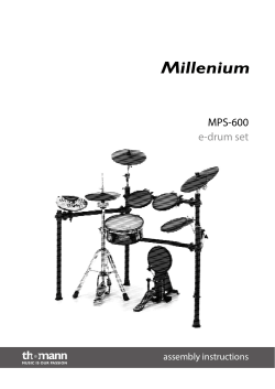 MPS-600 e-drum set assembly instructions