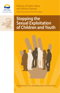 2 Stopping the Sexual Exploitation of Children and Youth