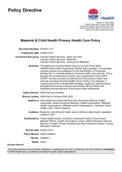 Policy Directive