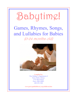 Babytime! Games, Rhymes, Songs, and Lullabies for Babies (0-24 months old)