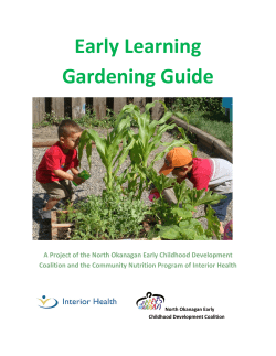 Early Learning Gardening Guide
