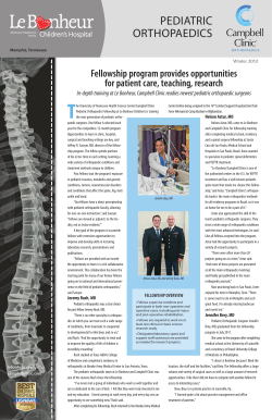 T Fellowship program provides opportunities for patient care, teaching, research