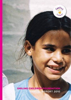 Smiling Children Foundation AnnuAl report 2010
