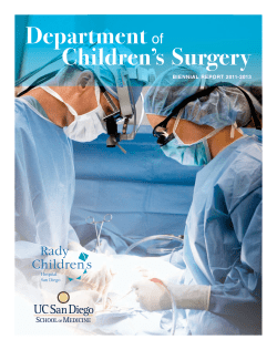 Department Children’s Surgery of