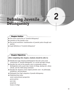2 Defining Juvenile Delinquency