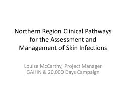 Northern Region Clinical Pathways for the Assessment and Management of Skin Infections