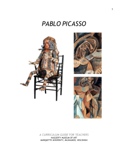 PABLO PICASSO  A CURRICULUM GUIDE FOR TEACHERS
