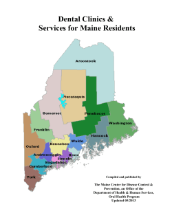 Dental Clinics &amp; Services for Maine Residents