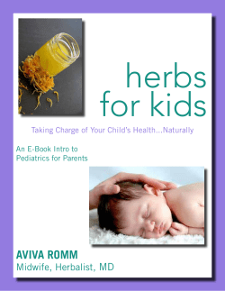 herbs for kids AvivA Romm MD