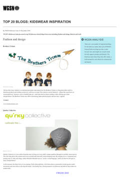 TOP 20 BLOGS: KIDSWEAR INSPIRATION