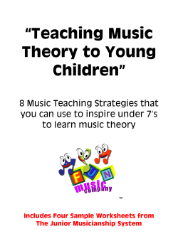 “Teaching Music Theory to Young Children”