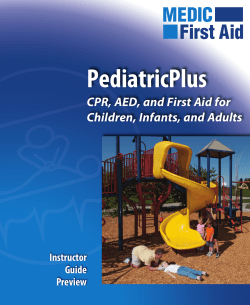 PediatricPlus CPR, AED, and First Aid for Children, Infants, and Adults Instructor