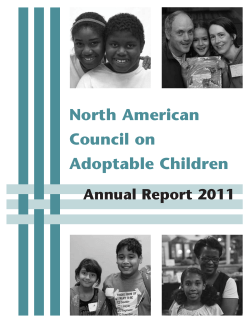 North American Council on Adoptable Children Annual Report 2011
