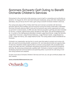 Sommers Schwartz Golf Outing to Benefit Orchards Children’s Services